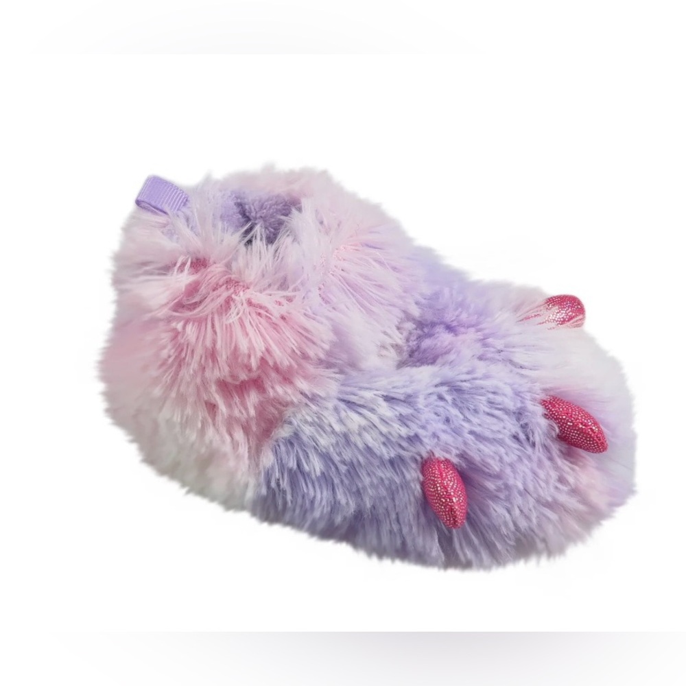 NWT Wonder Nation Baby Girl Monster Claw Slippers Size‎ 3 Tie Dye Plush Booties